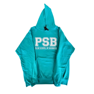 Sheridan PSB hoodie- Cyan- Bold Logo