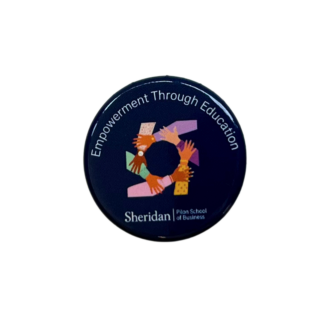 Sheridan Logo With Hand Button