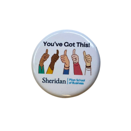 Sheridan Logo with Thumb Button