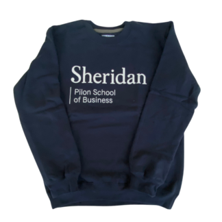 Sheridan PSB Sweatshirt Navy Blue Stacked Logo